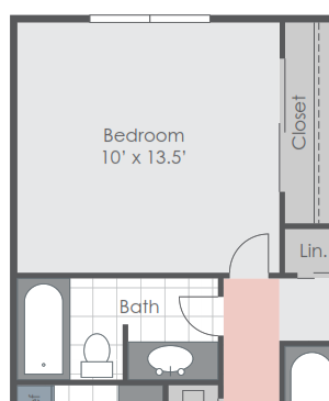 Two bedroom floorplan layout
